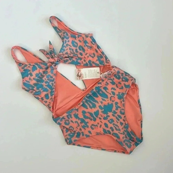 NWT Agua Bendita Girls Leopard Swimsuit - Picture 3 of 6